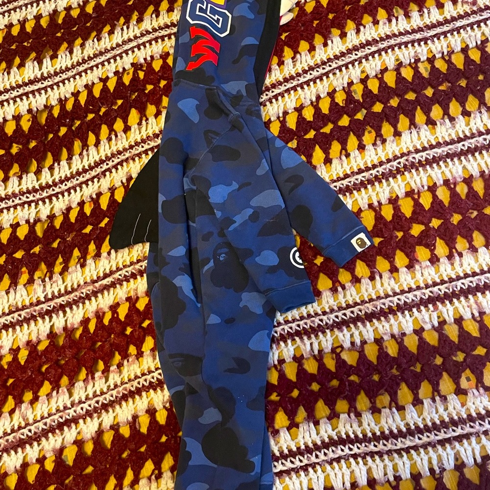 Bape Blue Camo Kids One Piece